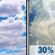 Tuesday: Partly Sunny then Chance Showers And Thunderstorms