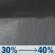 Saturday Night: A chance of rain showers. Mostly cloudy, with a low around 46. Saturday Night: Chance Rain Showers