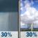 Tuesday: A chance of rain showers between 7am and 1pm, then a chance of showers and thunderstorms. Mostly sunny, with a high near 68. Tuesday: Chance Rain Showers