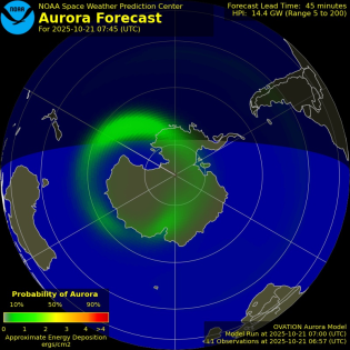 Current Southern hemispheric power input map