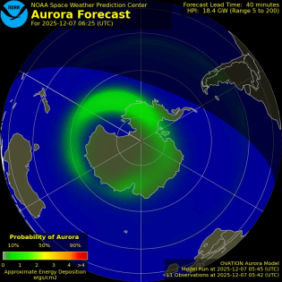 Current Southern hemispheric power input map