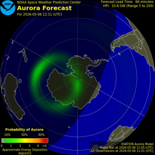 Current Southern hemispheric power input map