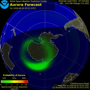 Current Southern hemispheric power input map
