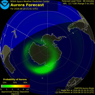 Current Southern hemispheric power input map