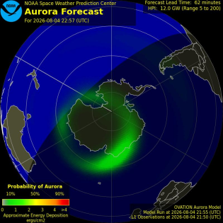 Current Southern hemispheric power input map