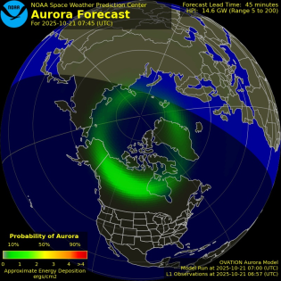 Current Northern hemispheric power input map