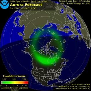 Current Northern hemispheric power input map